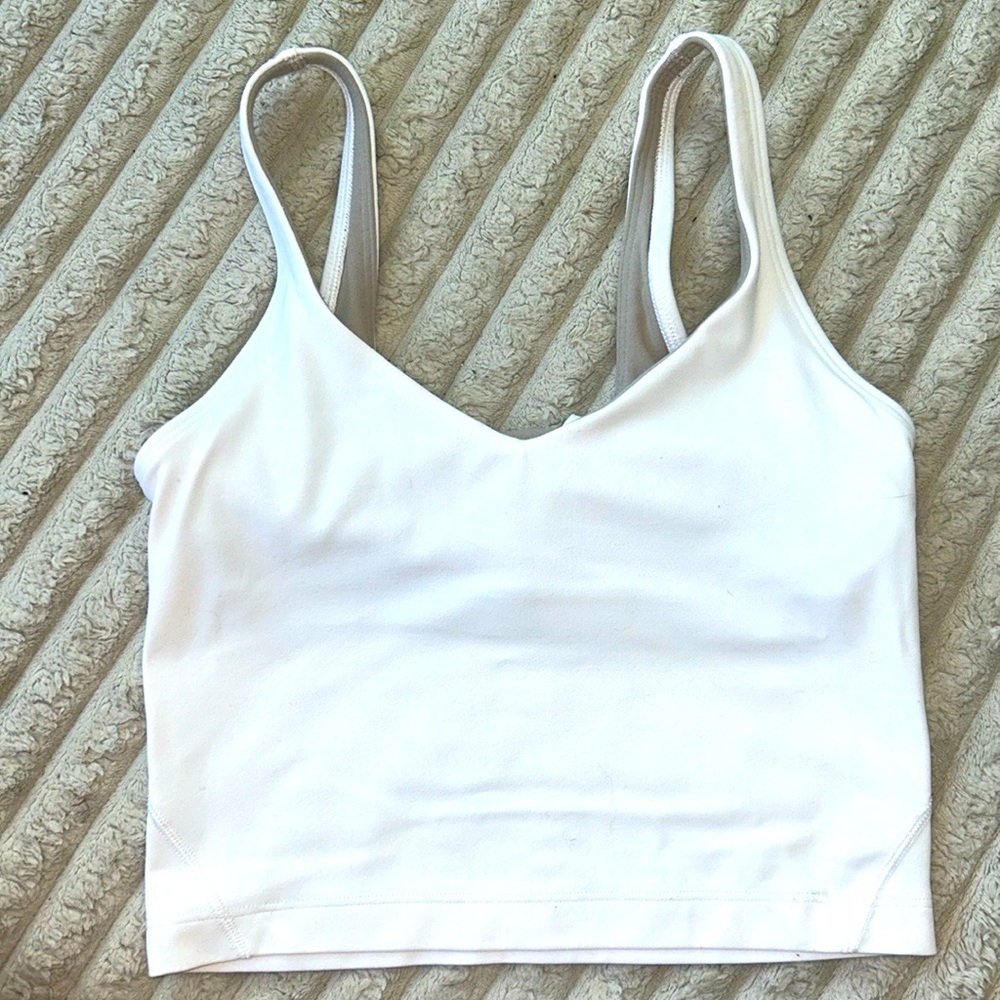 lululemon align tank size 0, color white, new but has no tags